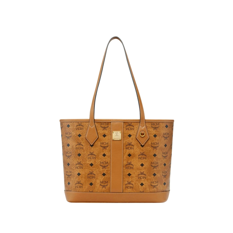 MCM Shopper Shoppers & Totes Neuer Liz Shopper in Visetos cognac