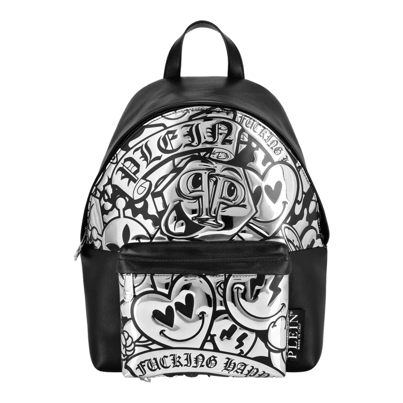 Philipp Plein Rucksack Rucksack Smile silber
