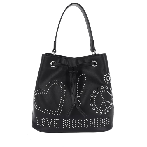 Love Moschino Bucket Bag Love Peace Nero Bucket Bag