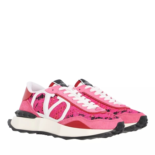 Valentino Garavani Lacerunner Sneakers Lace Mesh Pink Low-Top Sneaker