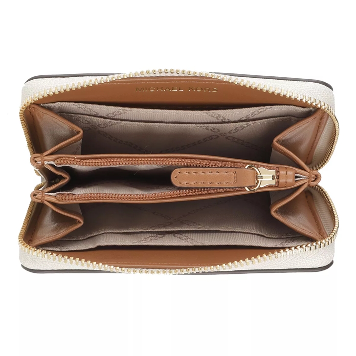 Michael Kors Jet Set Charm Small Za Coin Card Case Vanilla Acrn