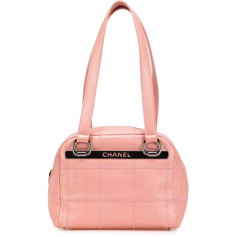 Chanel Sac à bandoulière Small Choco Bar Caviar Shoulder Bag rose
