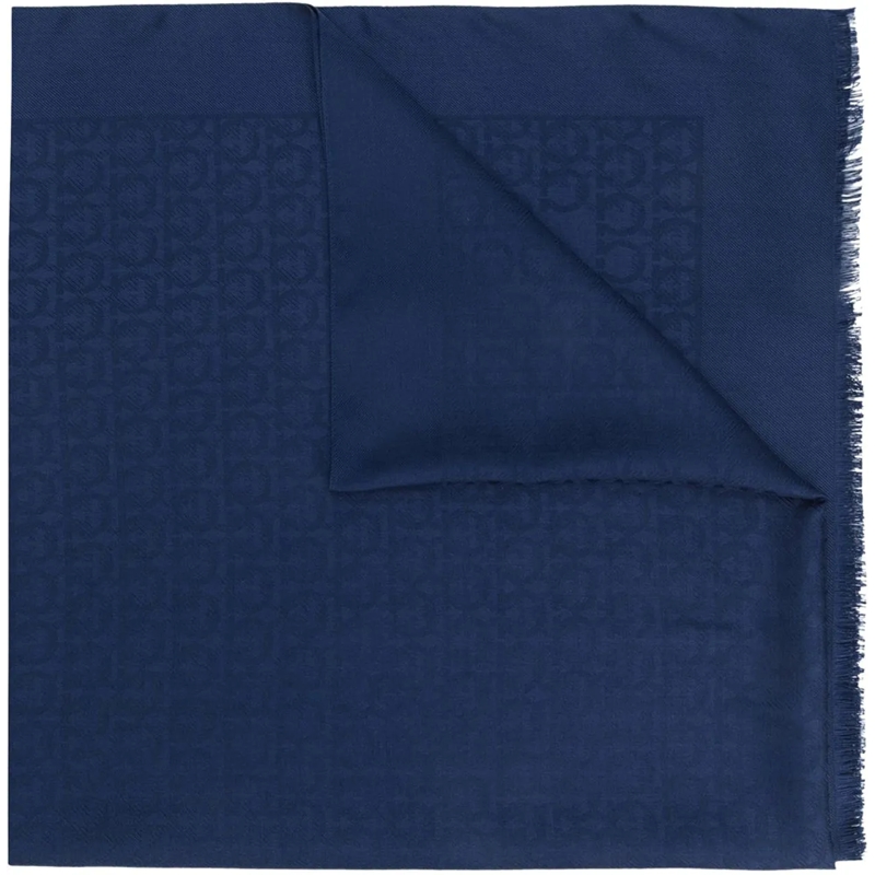 Salvatore Ferragamo Wollschal Scarfs Blue blau