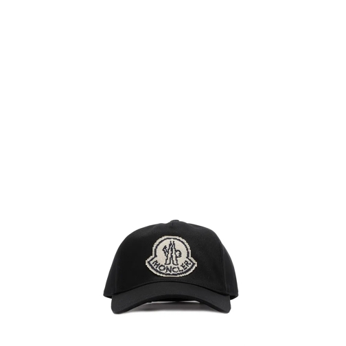 Moncler Chapeau Logoed Hat Black