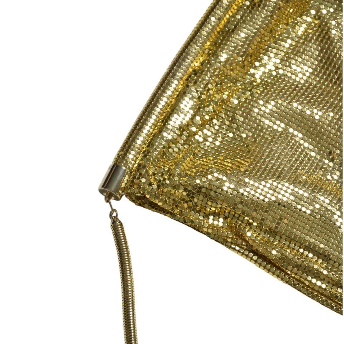 Paco Rabanne Crossbody bags Chainmail Pocket Handbag In Gold Mesh in bruin