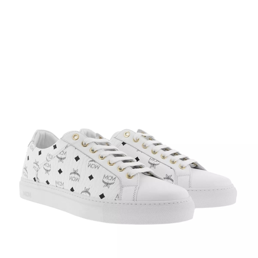 MCM Lace Up Sneakers White Low-Top Sneaker