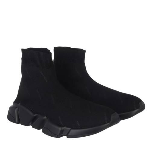Balenciaga All Over Speed Sock Sneakers Black On Black Slip-On Sneaker