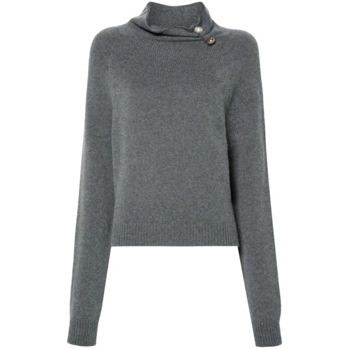 Philosophy Di Lorenzo Serafini Medium Grey Knitted High Neck Sweater Grey Trui