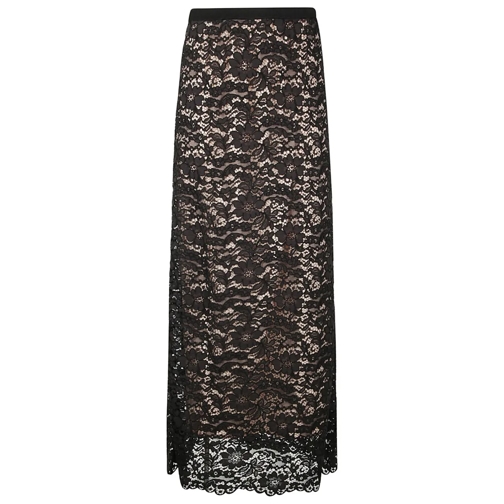 P.A.R.O.S.H. Midi-Röcke Lace Skirt Black