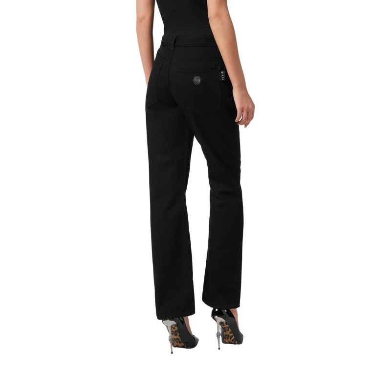 Philipp Plein Jeans mit geradem Bein Gerader Schnitt Hexagon schwarz(Image 3)