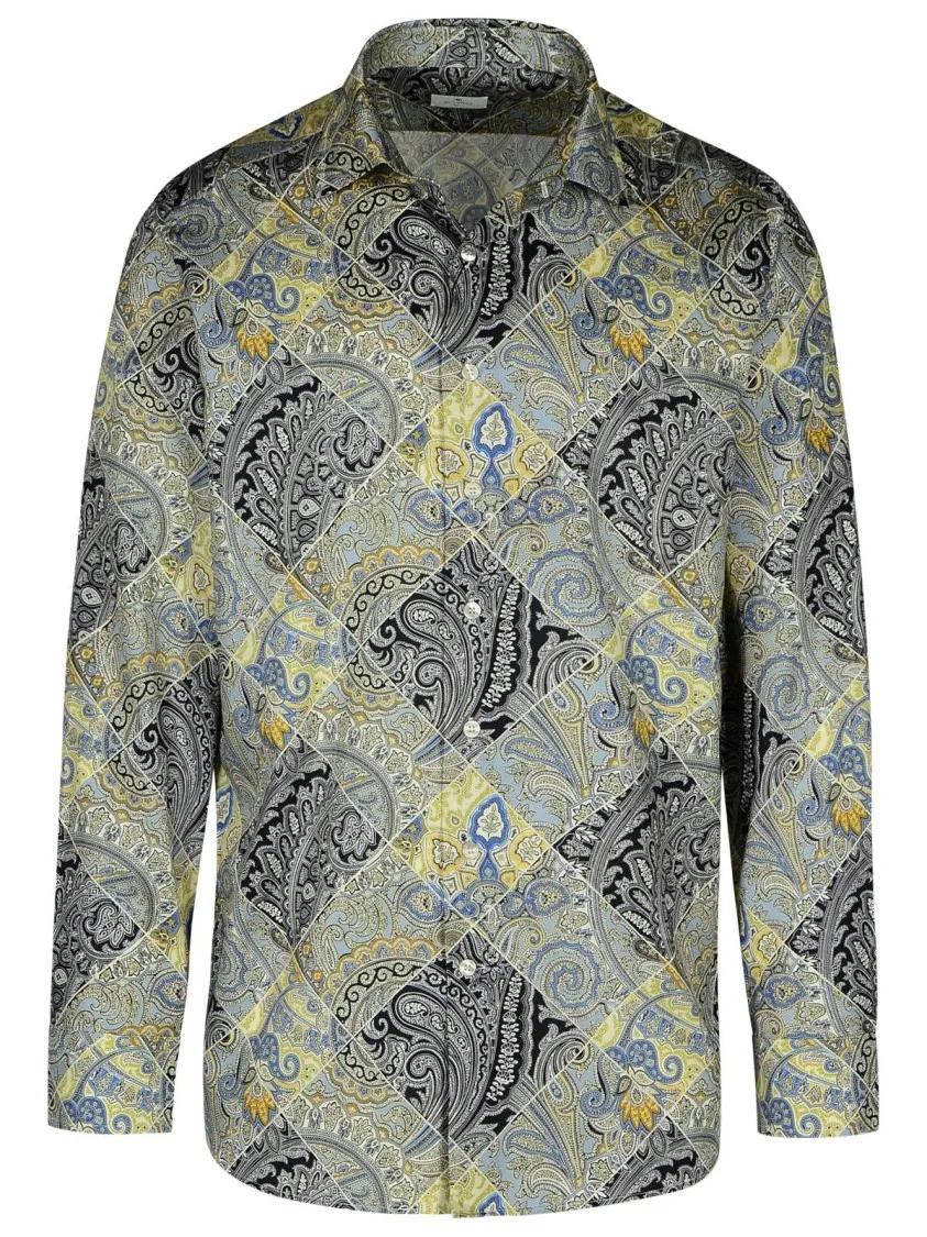 Etro - Roma%27 Multicolor Cotton Shirt - Größe 39 - bunt