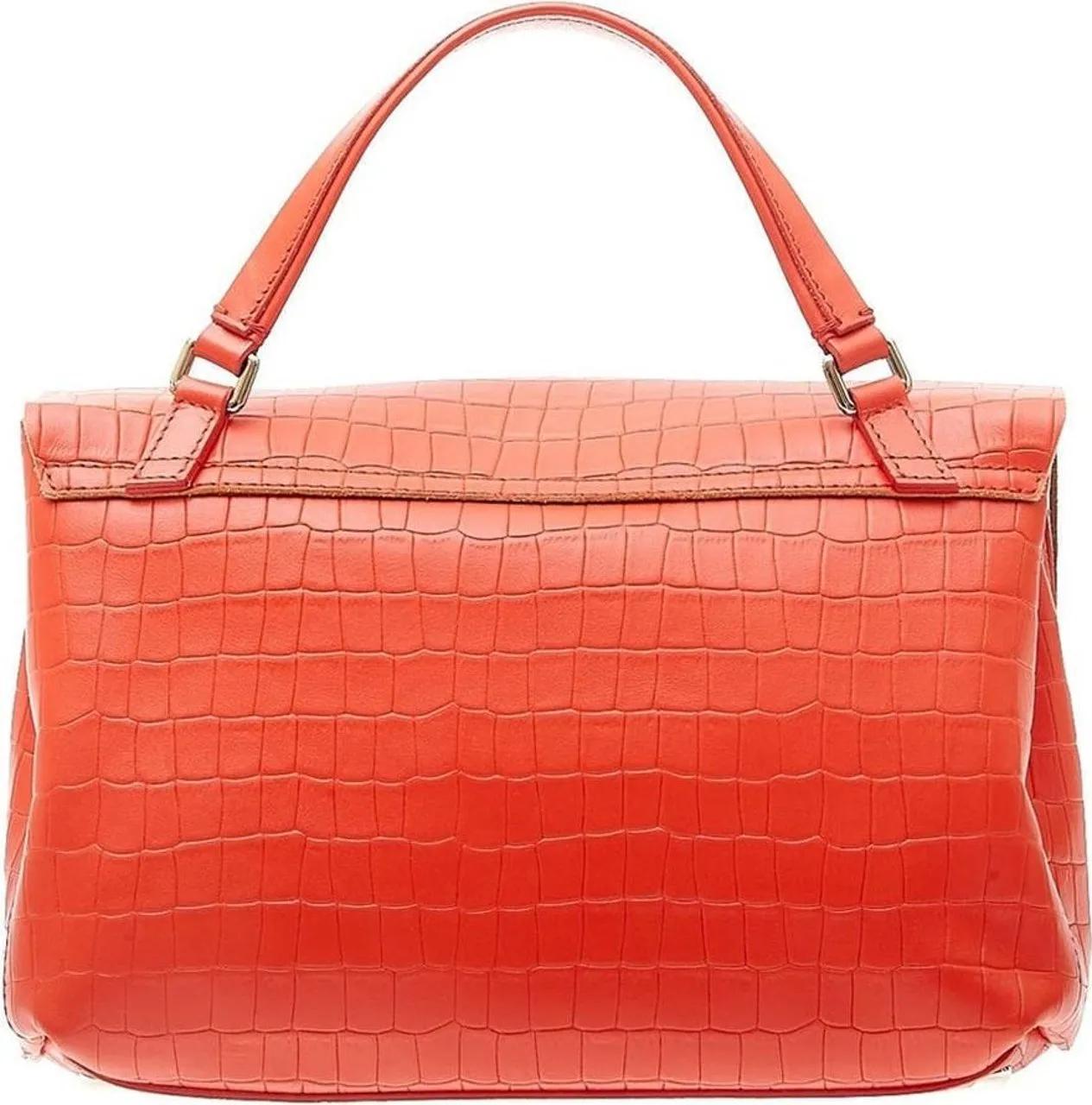 Zanellato Crossbody bags Postina S Croco Leather Bag in rood