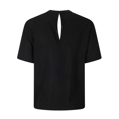 Alberto Biani T-shirts Black High-Collar Stretch Viscose Short Shirt Black (Image 2)
