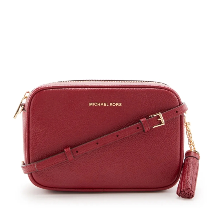Michael Kors Michael Kors Jet Set Red Leather Crossbody bag 32F Rot Crossbody Bag