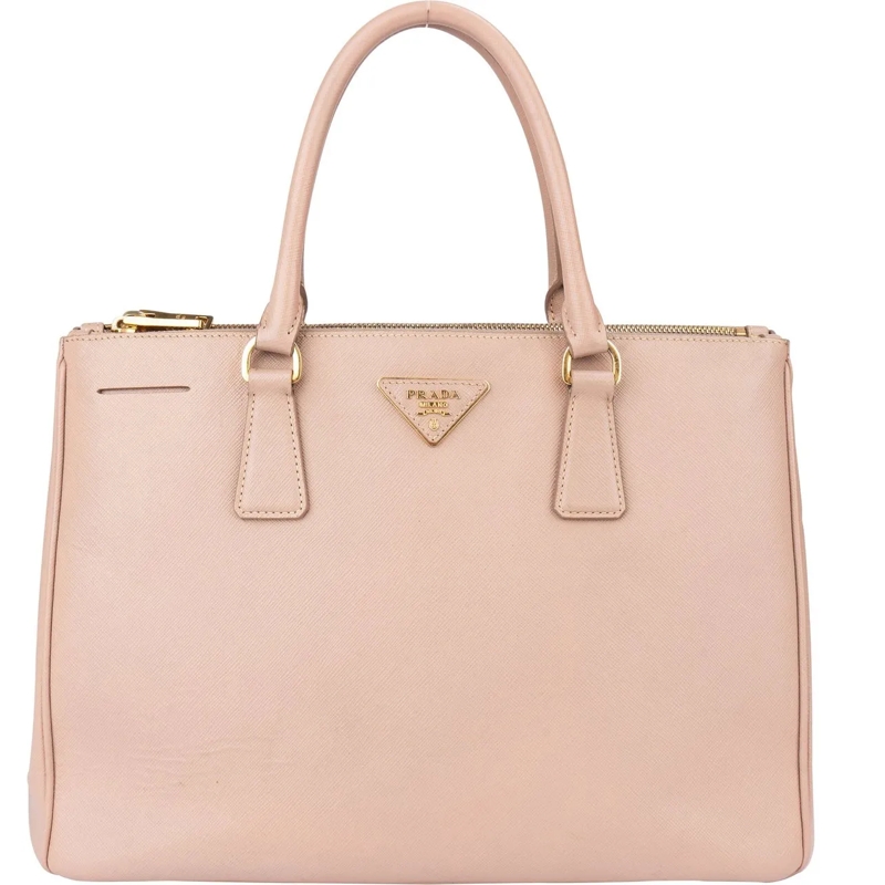 Prada Schultertasche Prada Pink Saffiano Leather Galleria Handbag rose
