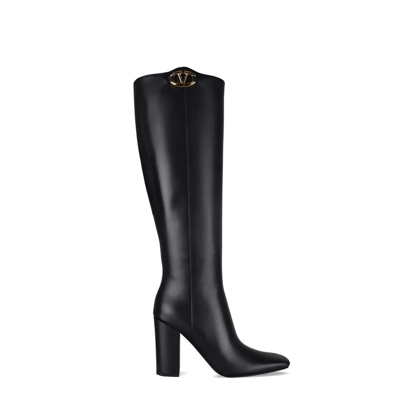 Valentino Garavani Stiefel Vlogo Boots Black