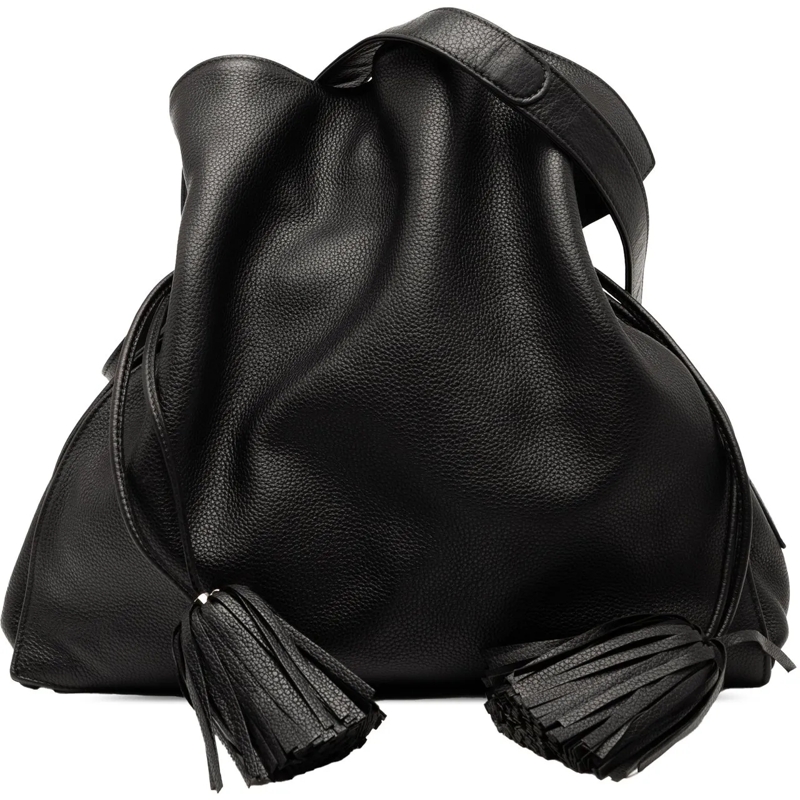 Loewe Sac à bandoulière Calfskin Flamenco Tassel 36 schwarz