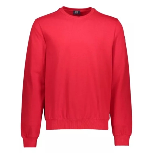 Paul & Shark Organic Cotton Crewneck Sweatshirt Red 