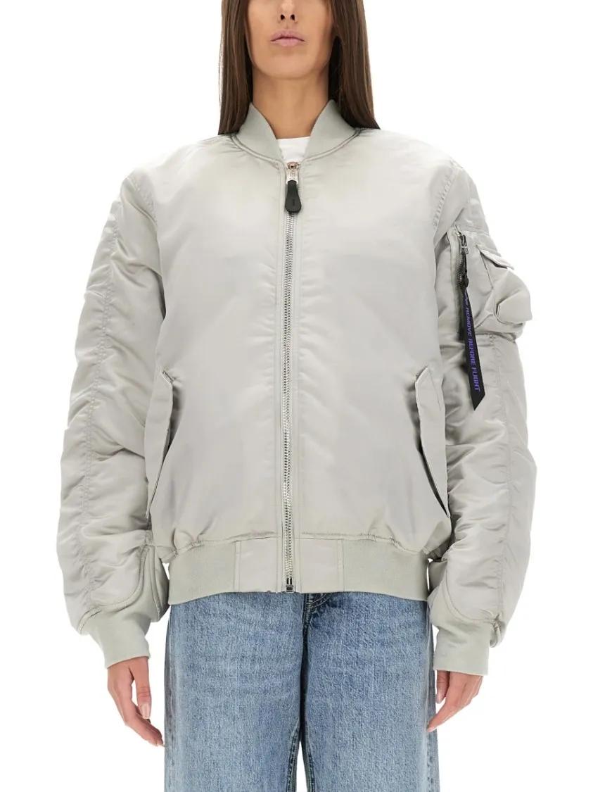 Thumbnail - Alpha Industries - "Ma-1" Bomber Jacket - Größe M - grau