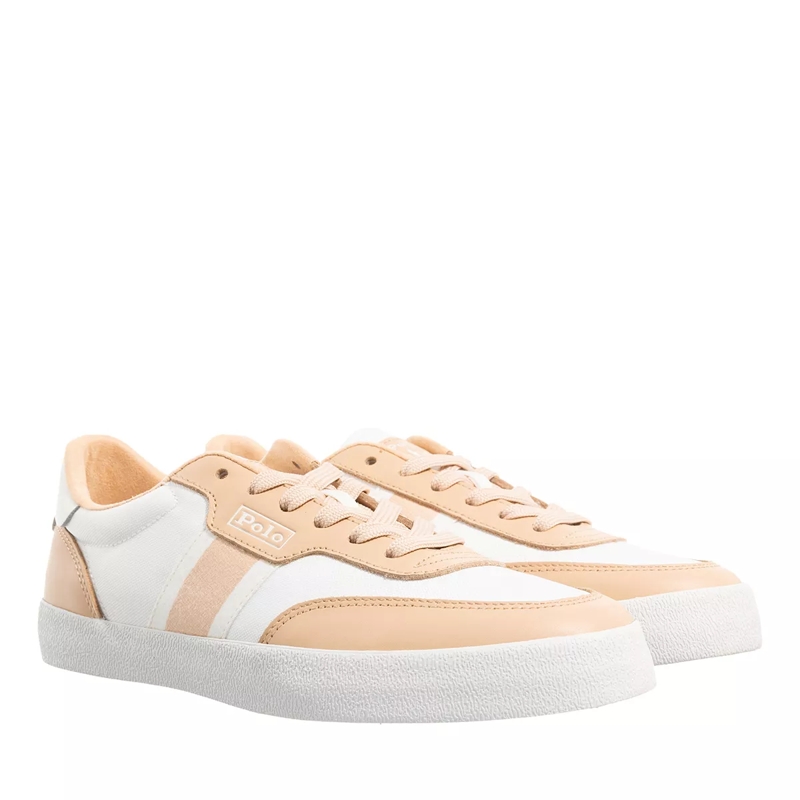 Polo Ralph Lauren Low-Top-Sneaker Court Vlc Sneakers Low Top Lace Tan White