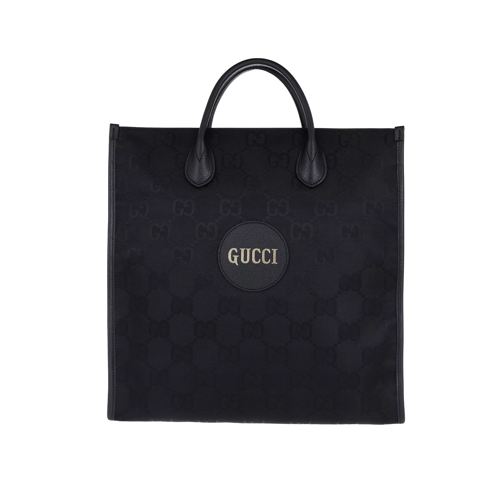 Gucci Off The Grid Large Shopper Leather Black Draagtas