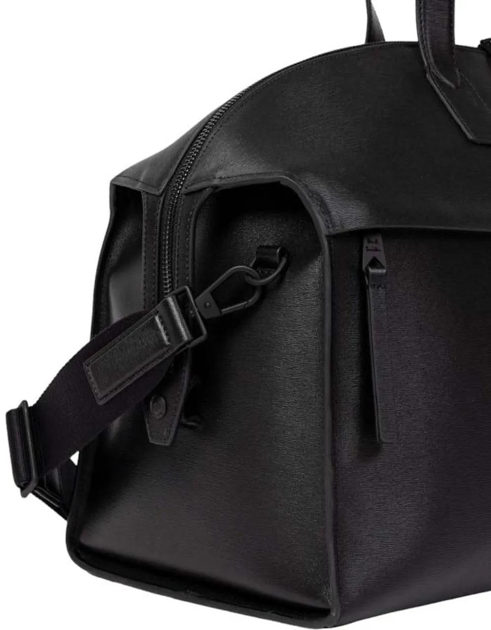Paul Smith Rugzakken Sac Week-End cuir rainure Noir M1A 7740 ASGRAI 79 in zwart