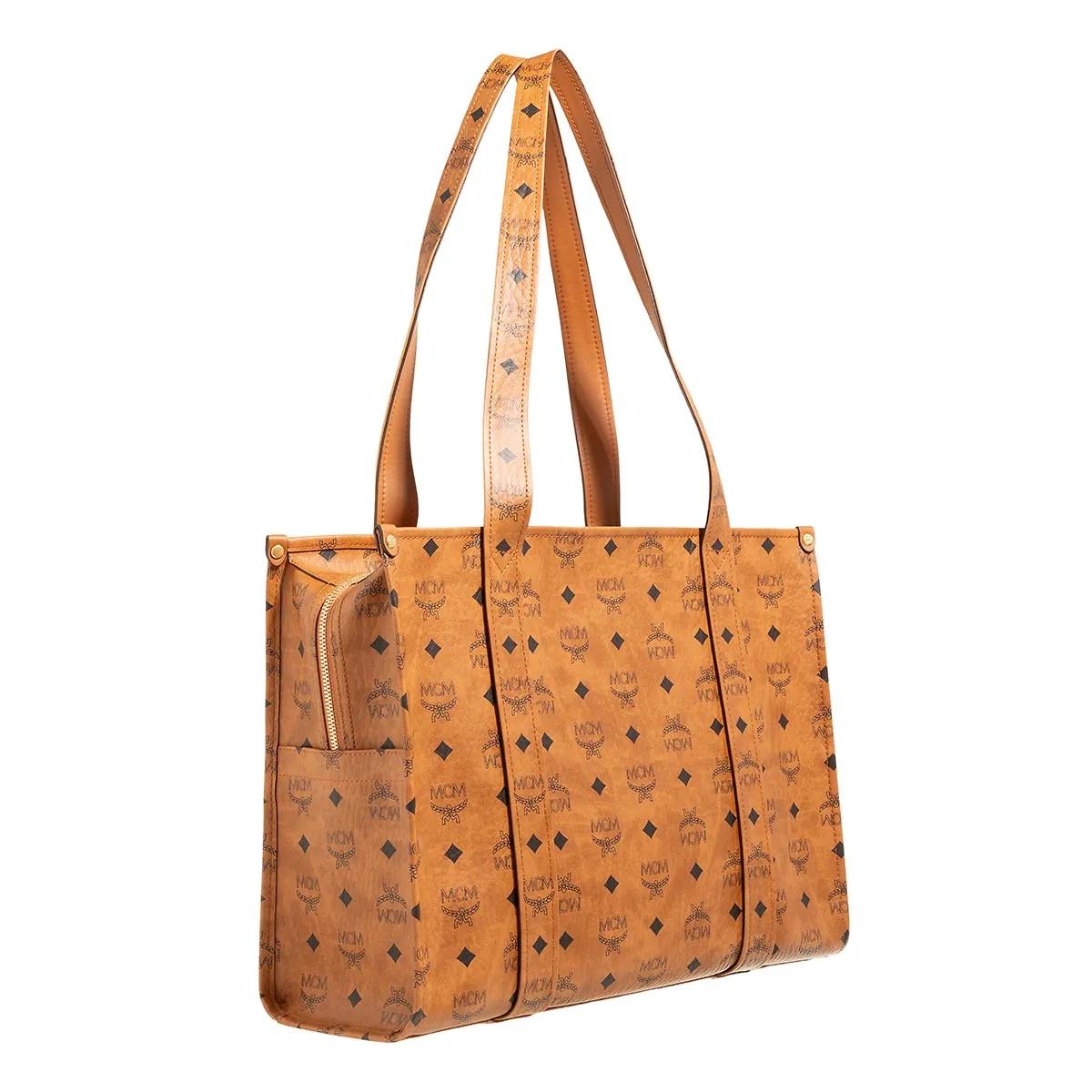 MCM Shoppers & Totes Aren Vi Tote Large in cognac