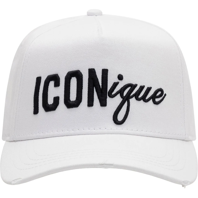 Dsquared2  Cappellino da Baseball con Logo Ricamato weiß