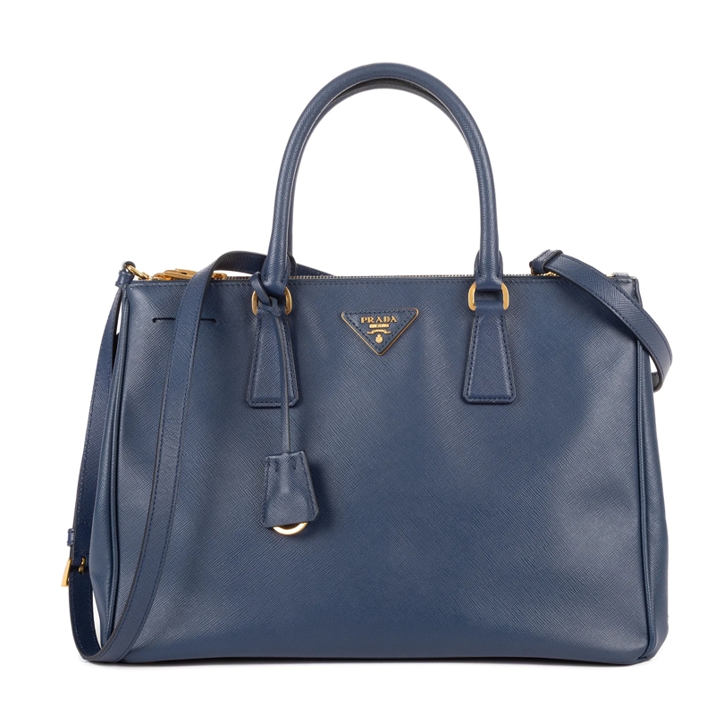 Prada Tote Galleria Medium marineblau