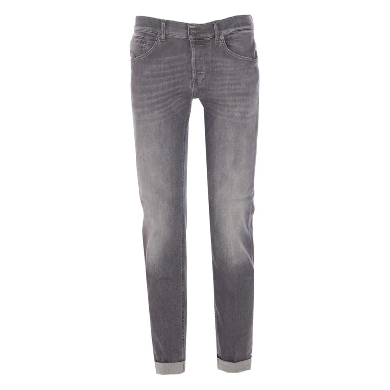 Dondup Jeans Slim-Fit Gray Denim Jeans Grey
