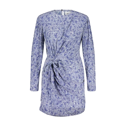 Isabel Marant Kleid Dulce mit All-Over Print Blau 