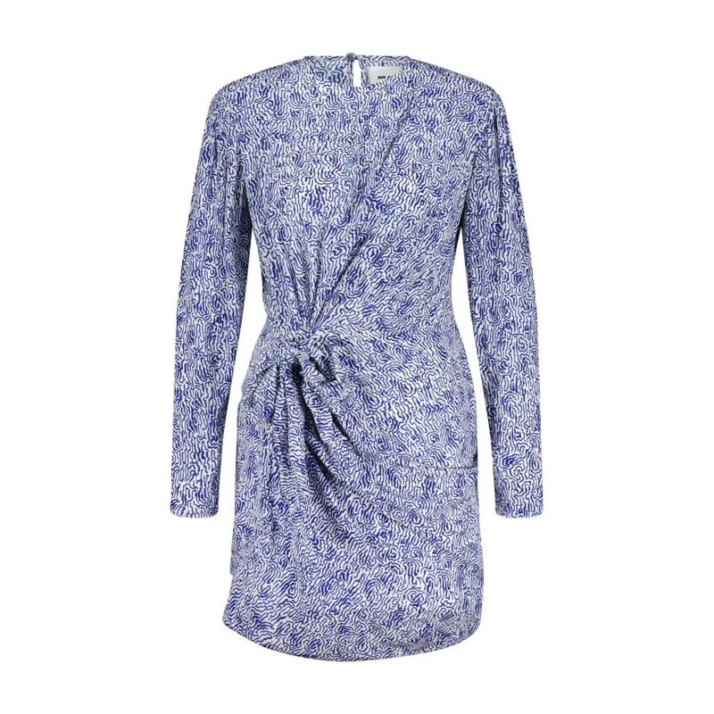 Isabel Marant  Kleid Dulce mit All-Over Print Blau