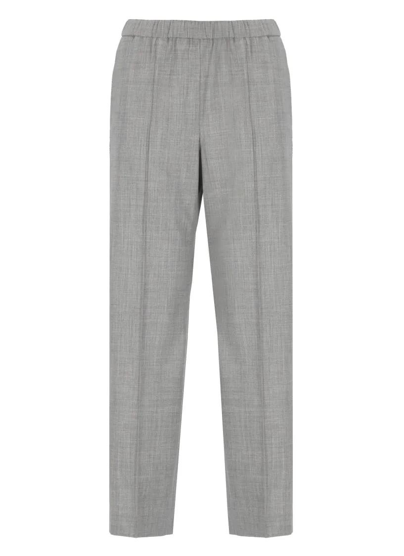 Fabiana Filippi - Virgin Wool Trousers - Größe 38 - grau