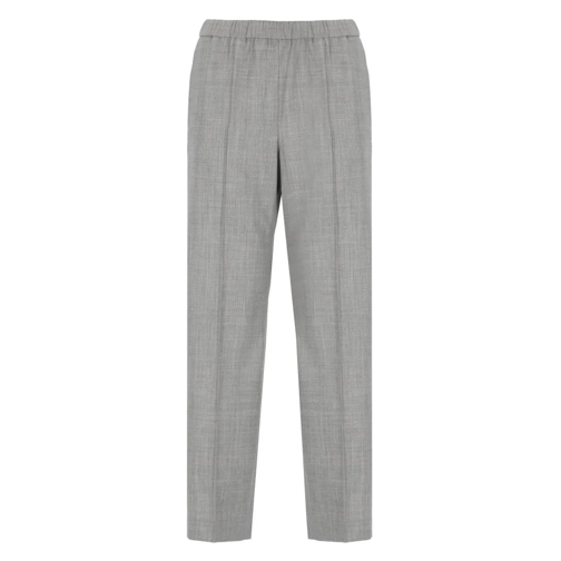 Fabiana Filippi Virgin Wool Trousers Grey 