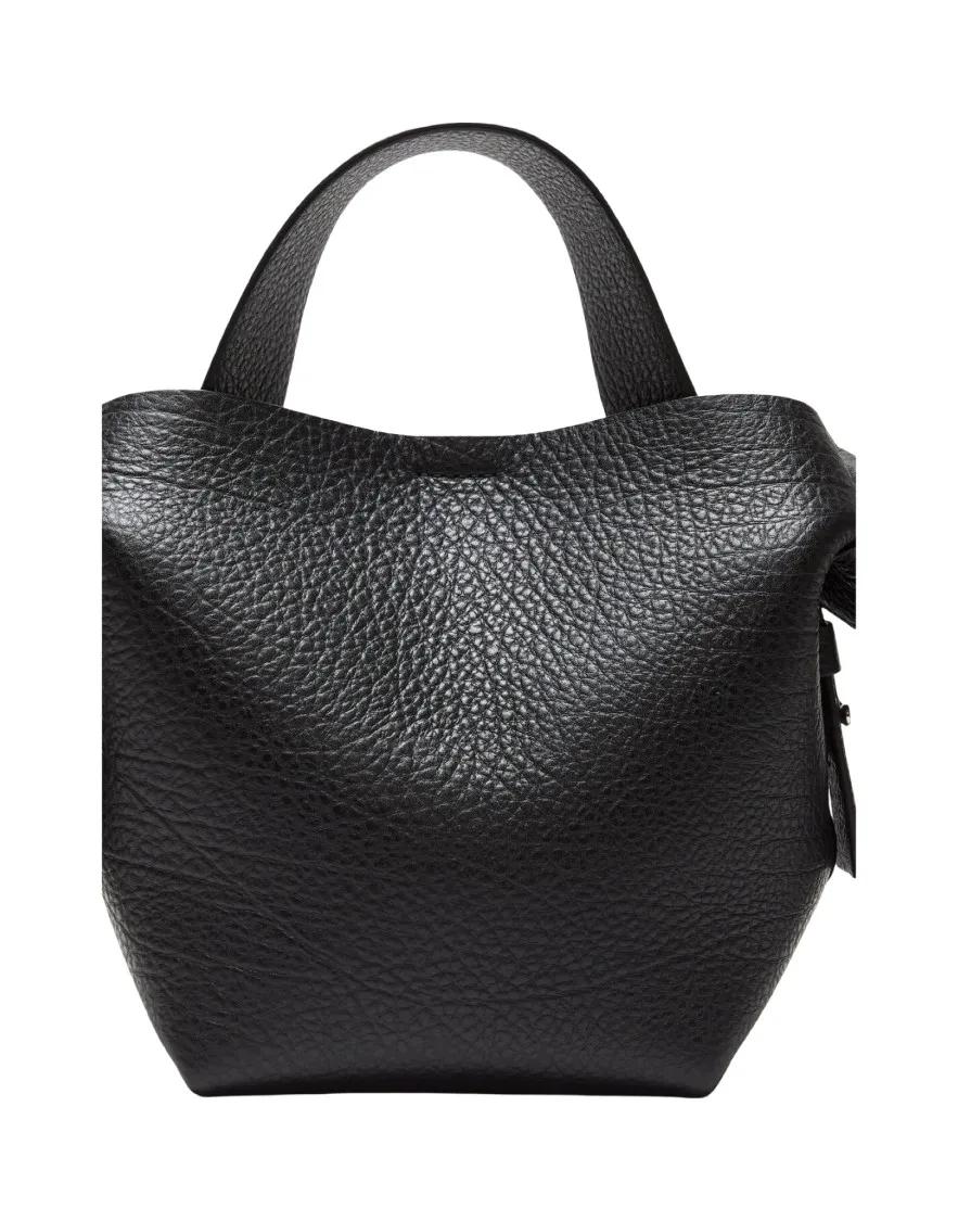 Acne Studios Hobo bags Mini Grainy Leather Shoulder Bag in zwart