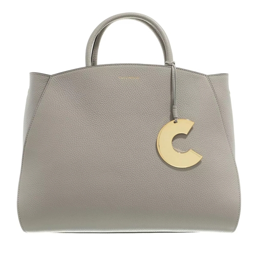 Coccinelle Concrete Handle Bag Stone Rymlig shoppingväska