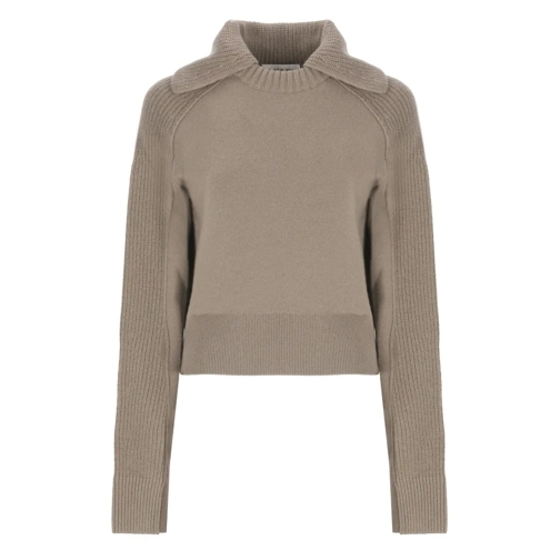 Lanvin Pullover Virgin Wool And Cashmere Sweater Brown