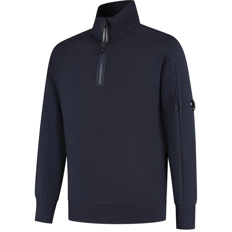CP Company  Sweatshirts - Polo Collar blau