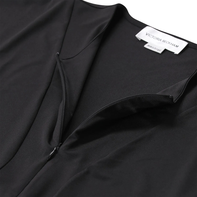 Victoria Beckham Maxikleid Elastisches Midikleid schwarz(Image 4)