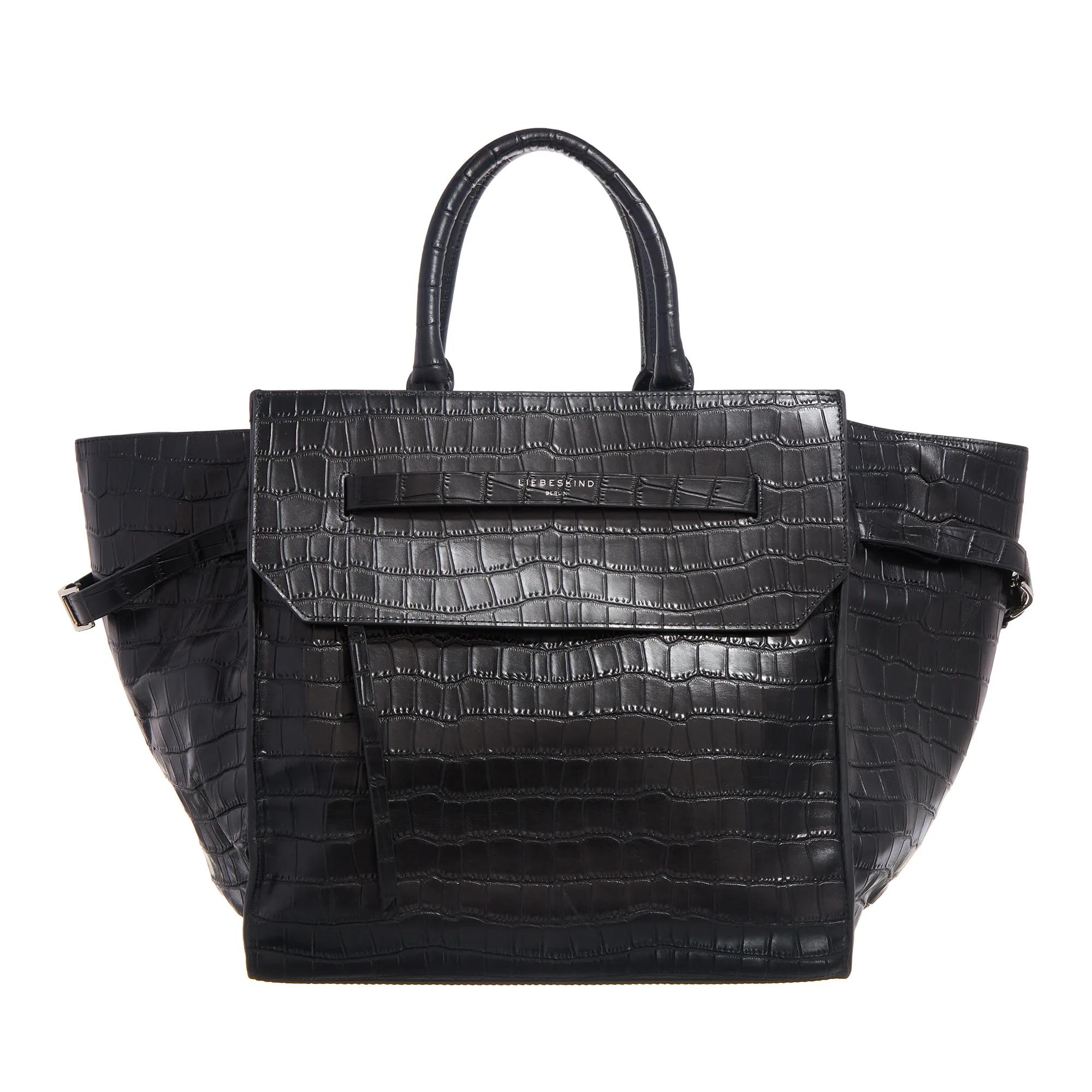 Liebeskind Berlin Tote - Lora Croco - Gr. unisize - in Schwarz - für Damen