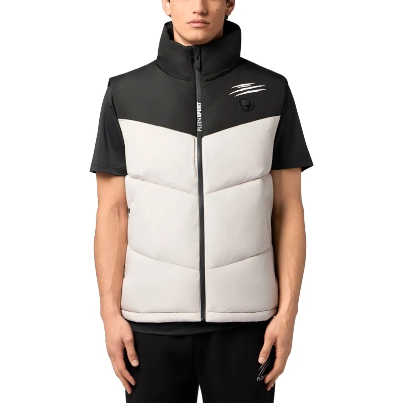 Plein Sport Weste Kurze Weste beige(Image 3)