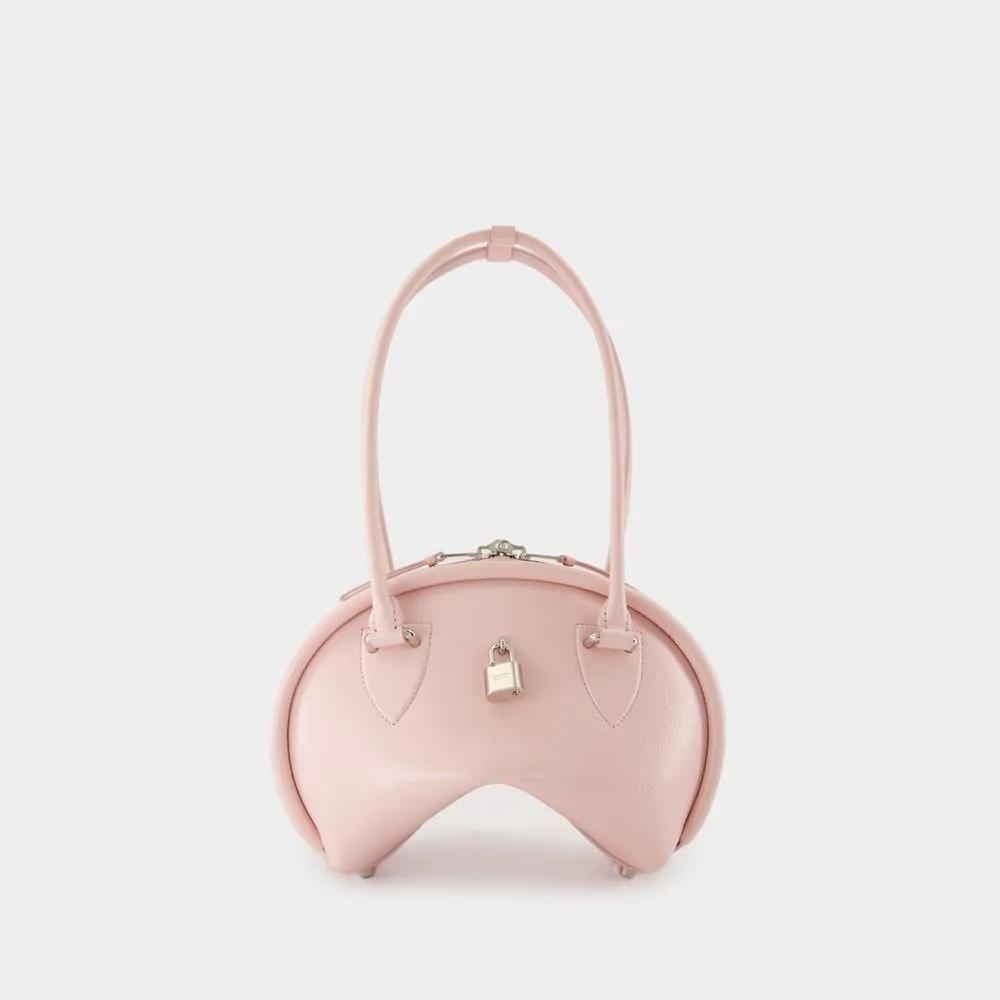 Acne Studios Hobo bags Bowlina Mini Shoulder Bag Leather Pink in roze