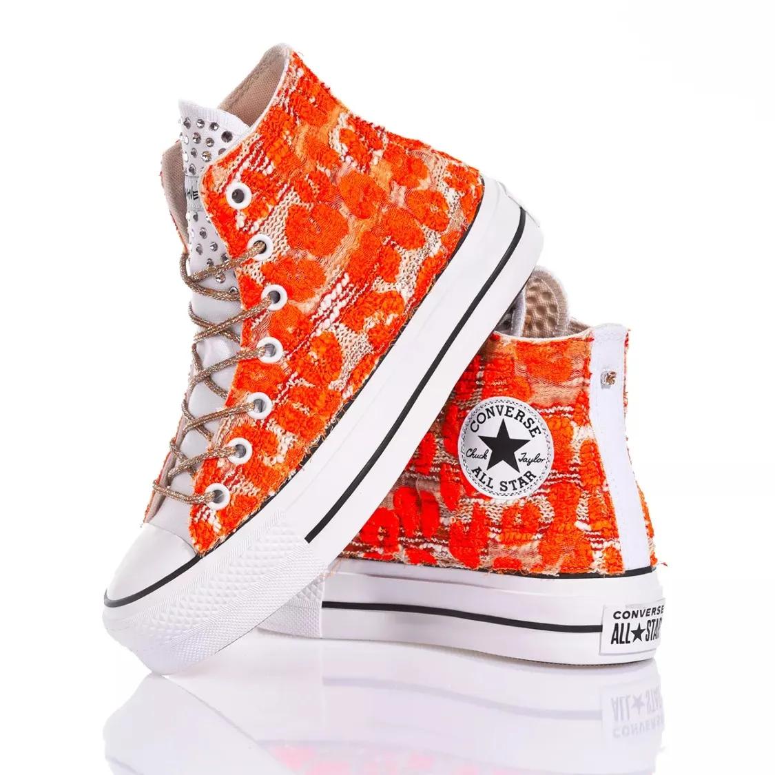 Thumbnail - Converse Low-Top Sneaker - Platform Multicolour Sneakers - Gr. 41 (EU) - in Orange - für Damen