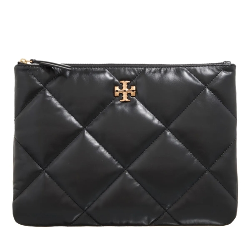 Tory Burch Clutch Kira Diamond Quilt Pouch Black