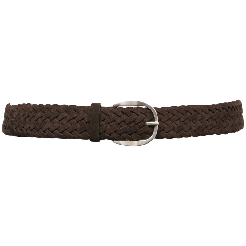 Orciani Ceinture en cuir Suede belt 'SUP' braun