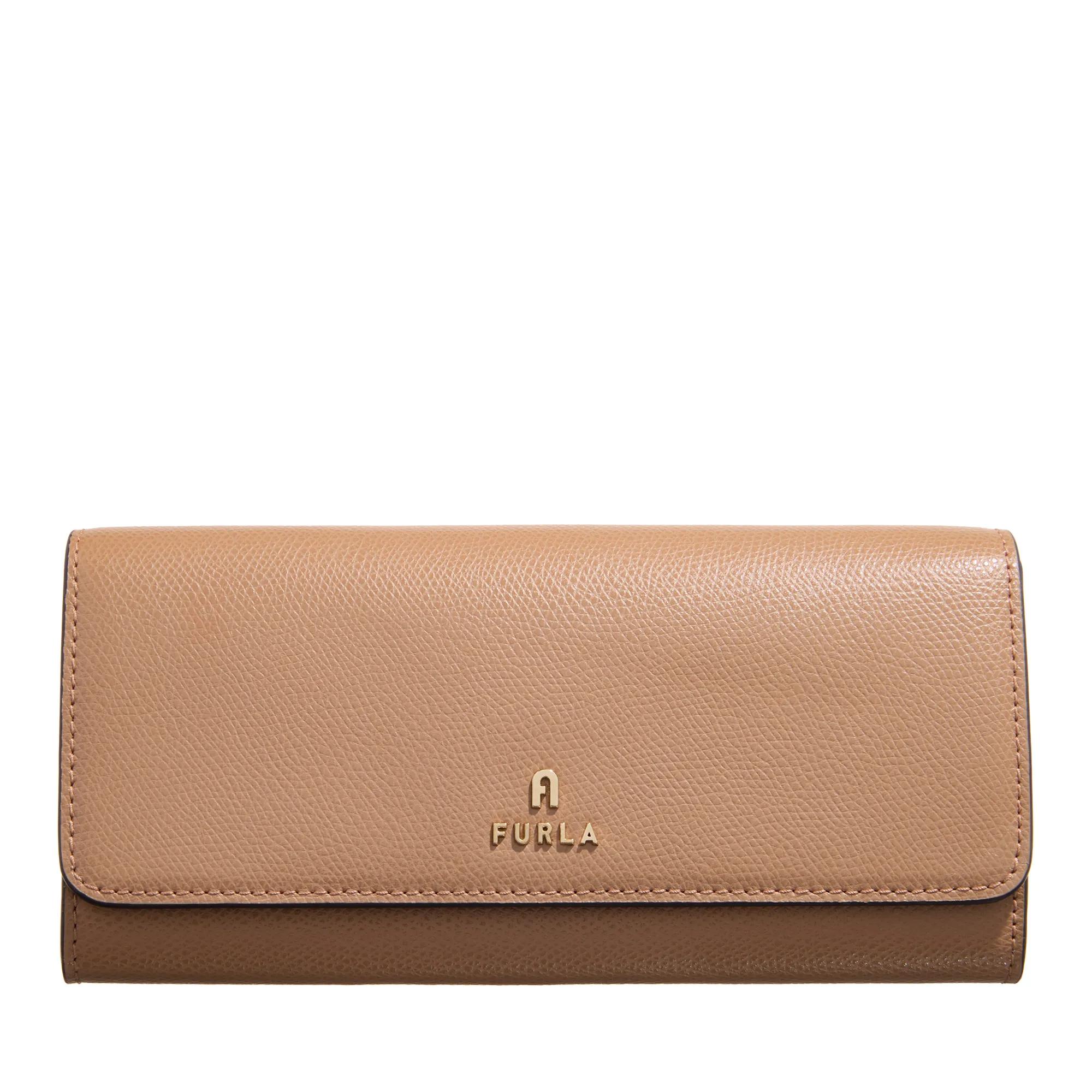 Furla Portemonnaie - Furla Camelia Continental Wallet Slim - Gr. unisize - in Beige - für Damen