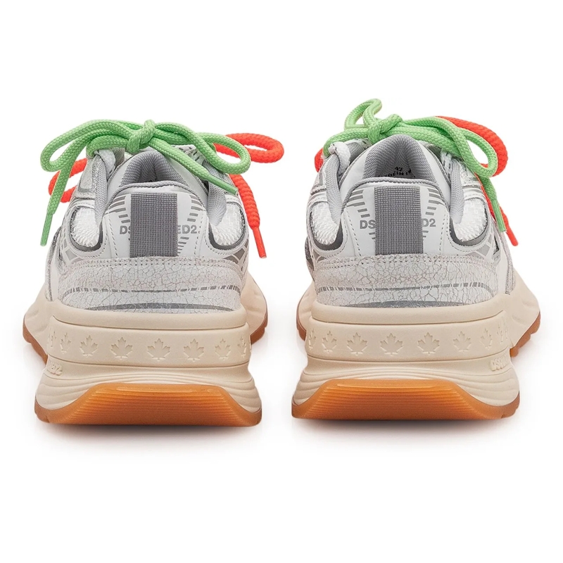 Dsquared2 Low-Top-Sneaker Sneaker Crackle con dettagli a contrasto weiß(Image 3)