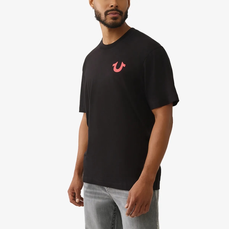 True Religion T-Shirt T-Shirt NUMBER schwarz(Image 3)