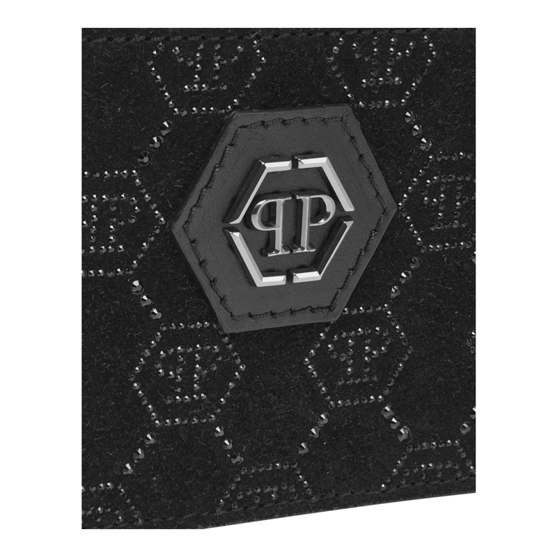 Philipp Plein Geldbörse Inhaber Von Kreditkarten Monogram Mit Schmuckstein schwarz(Image 3)