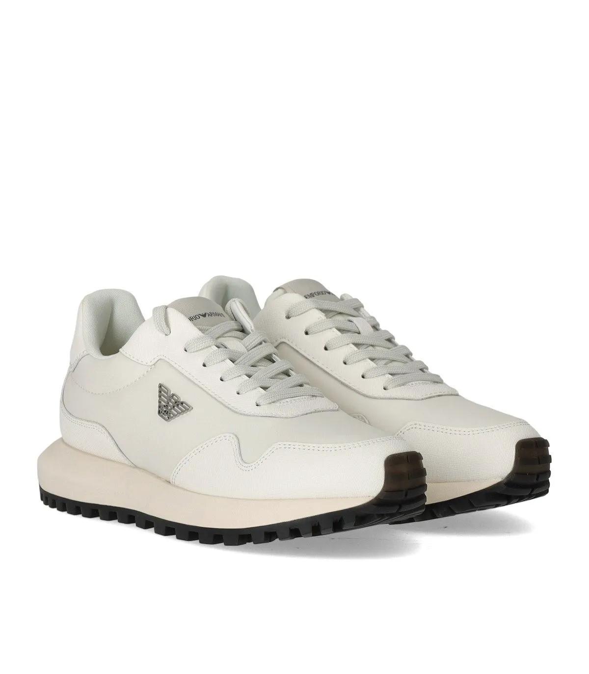 Emporio Armani Sneakers - EMPORIO ARMANI WEISSER SNEAKER - Gr. 40 (EU) - in Weiß - für Damen